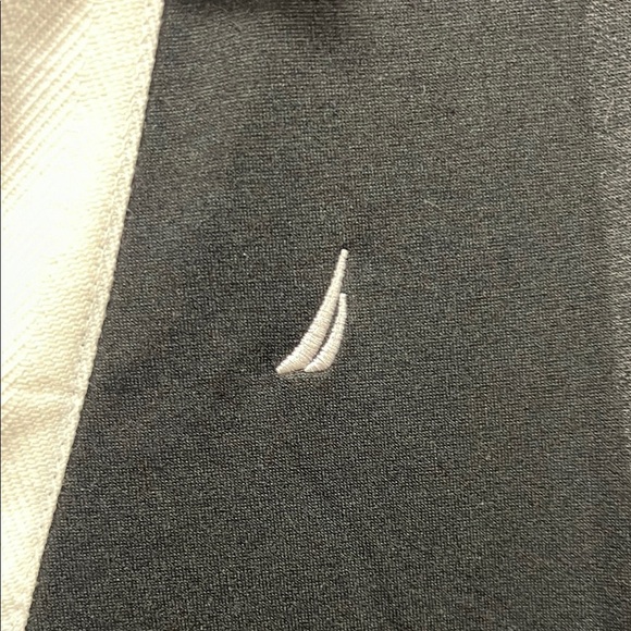 Nautica Black and White Sleeveless Tiered Sundress - Picture 4 of 6